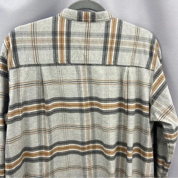 Muji Australia Cotton Plaid Flannel Midi Maxi Shirt Dress Size Large - Picture 7 of 8